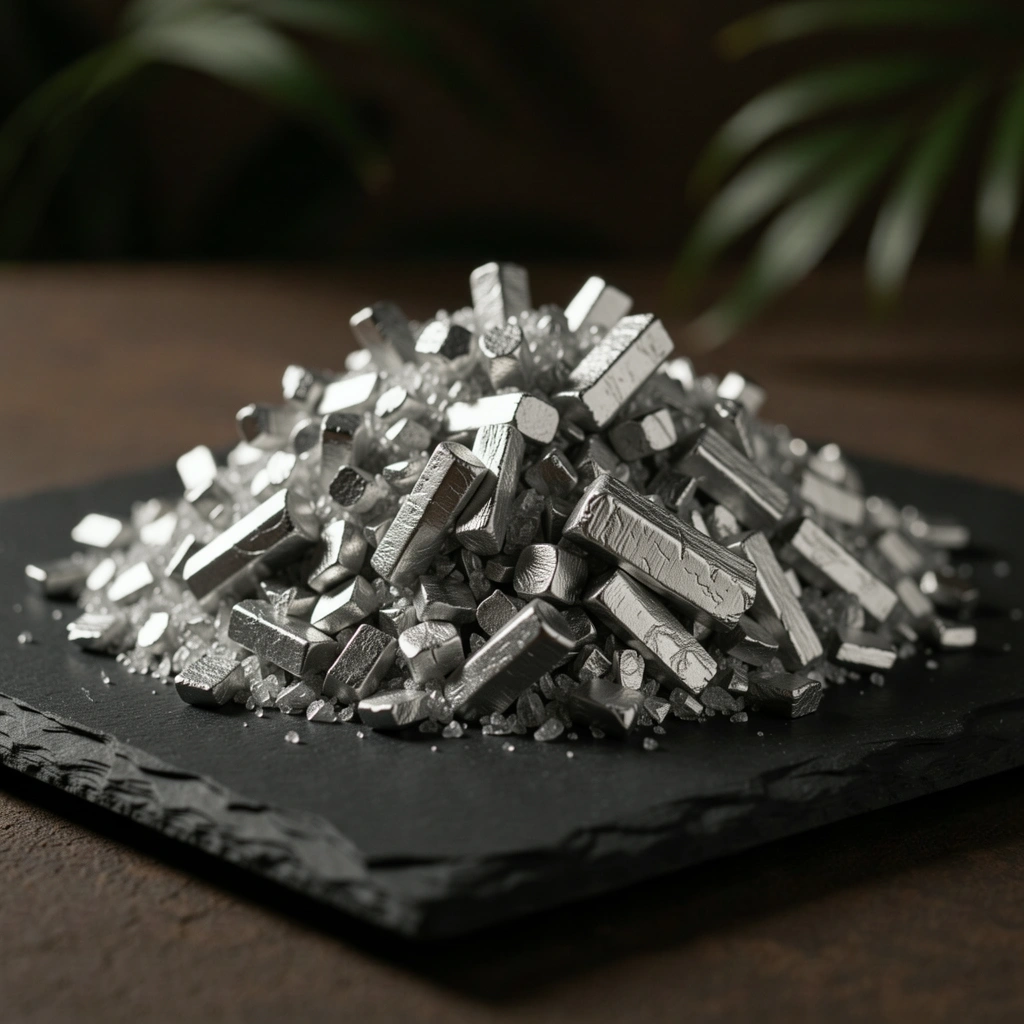Crystalline pure Zinc mineral specimens